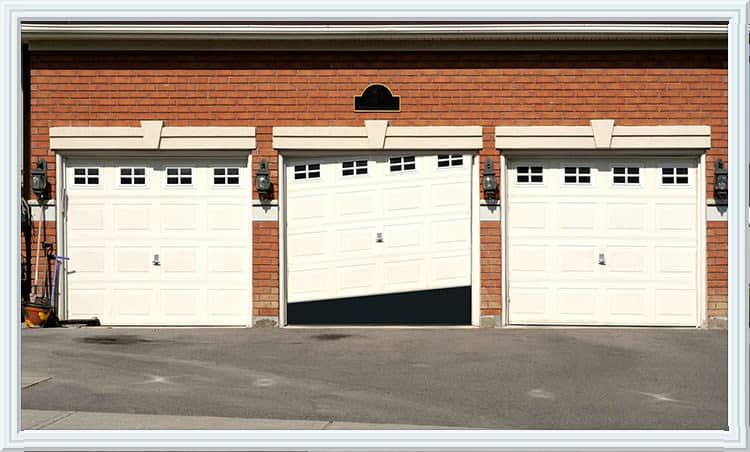 garage door off track Sugar Land